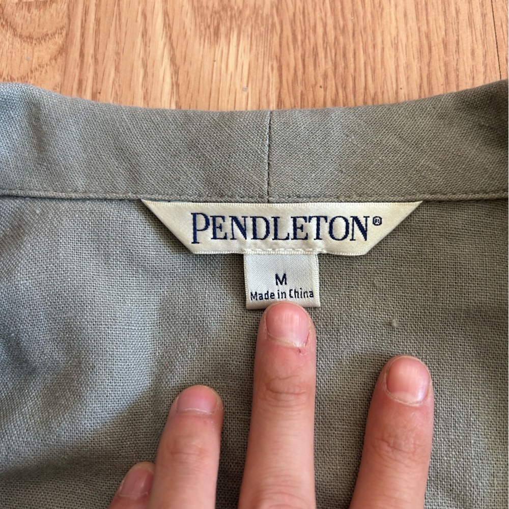 Pendleton Gray Lightweight Shirt Jacket - image 2